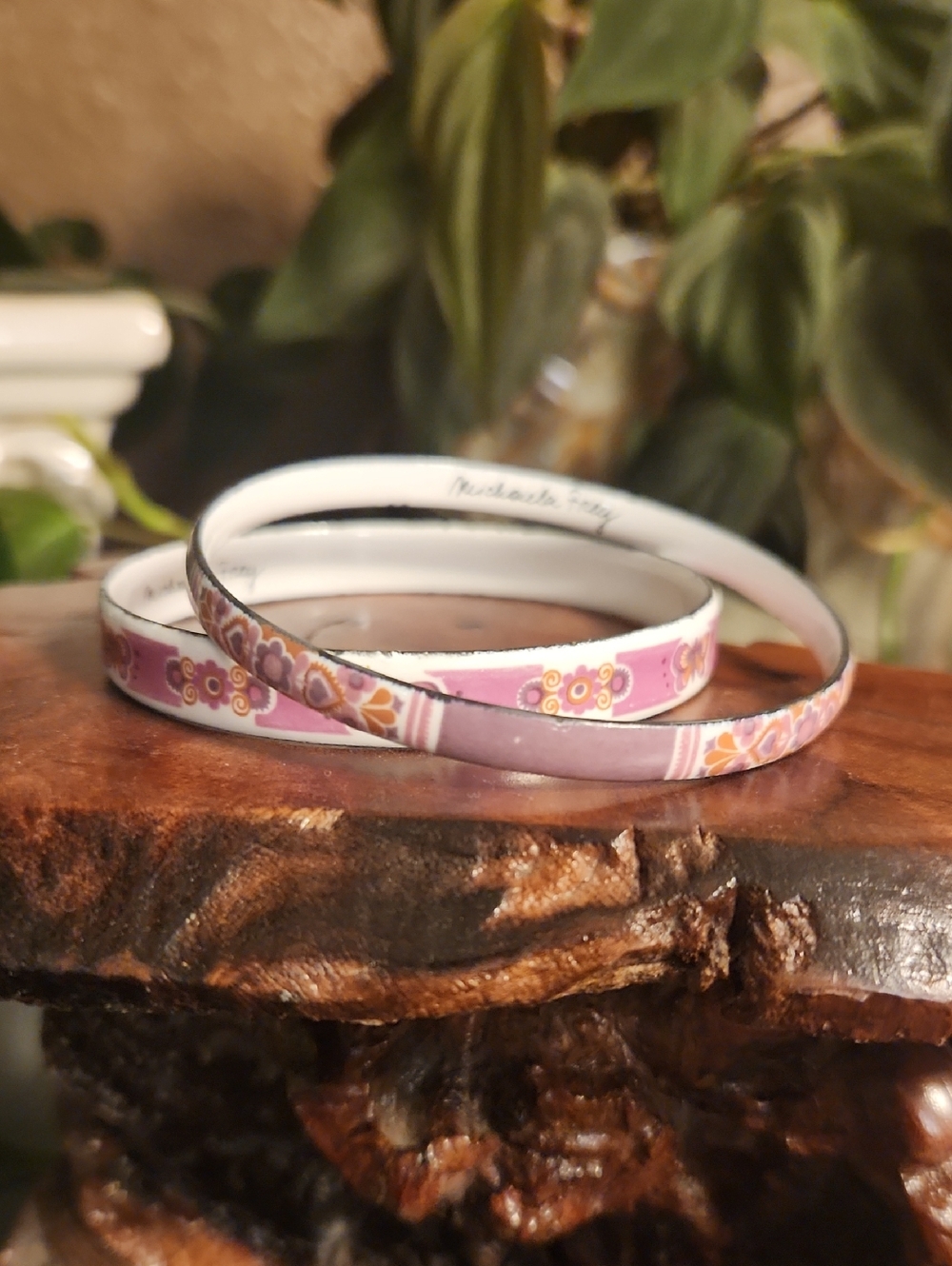 Michaela Frey Enamel Bangle Bracelet Set Of 2
